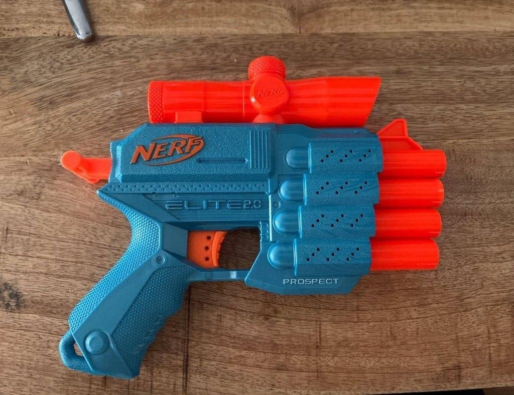 Nerf Elite 2.0 Prospect Blaster met richtkijker, Ophalen of Verzenden, Zo goed als nieuw