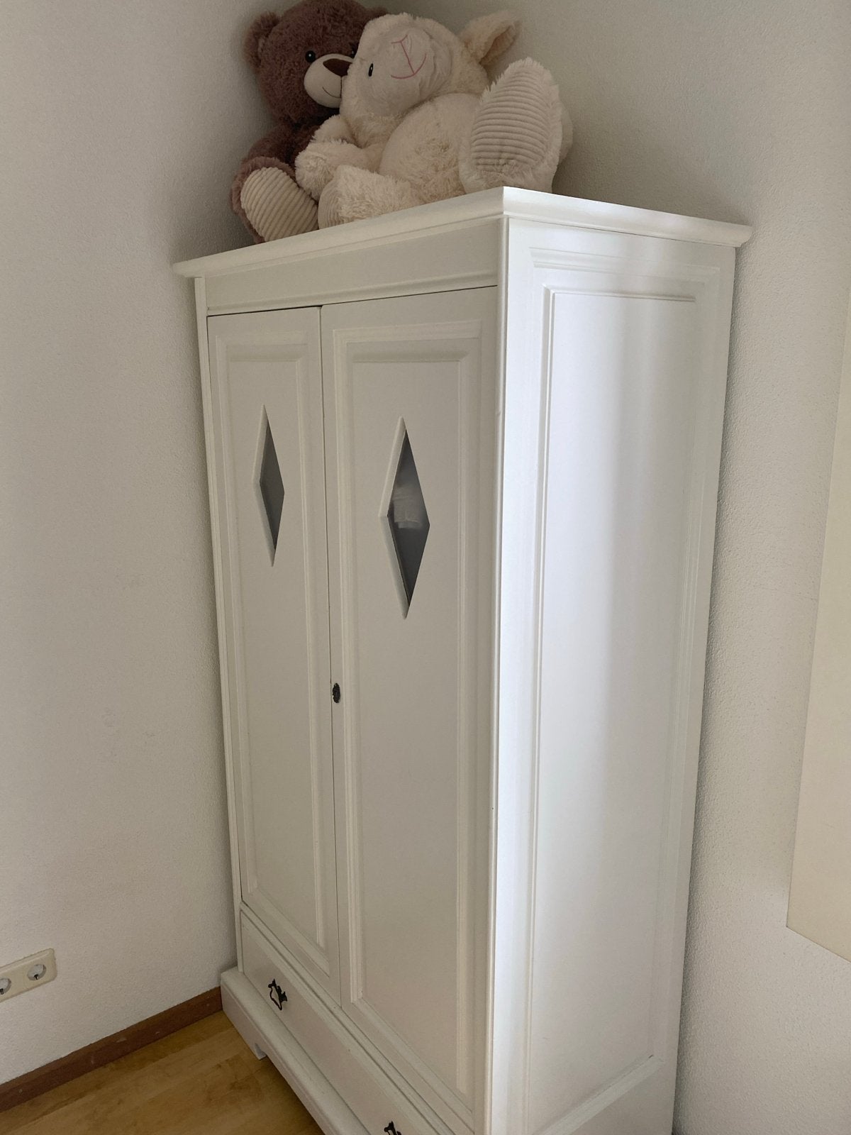 Kinder kledingkast met lades, commode en vitrinekastje, Ophalen, Gebruikt, 100 tot 150 cm, Met lade(s)