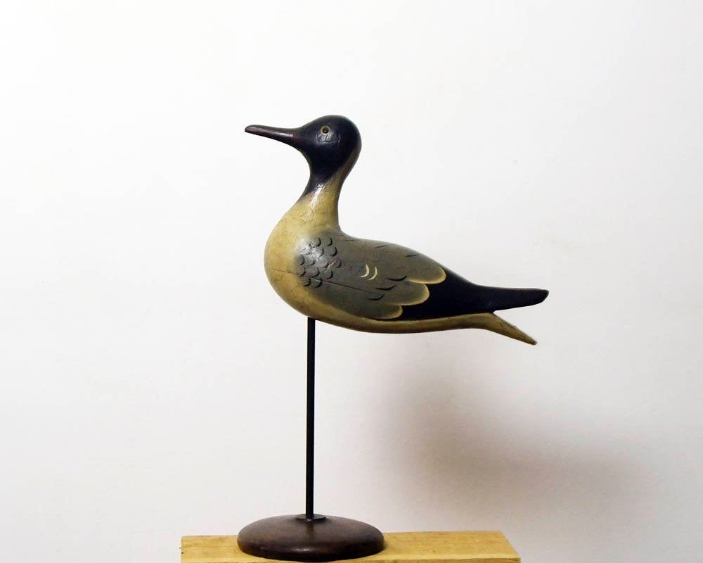 Houten meeuw op stok, Antiek en Kunst, Ophalen of Verzenden