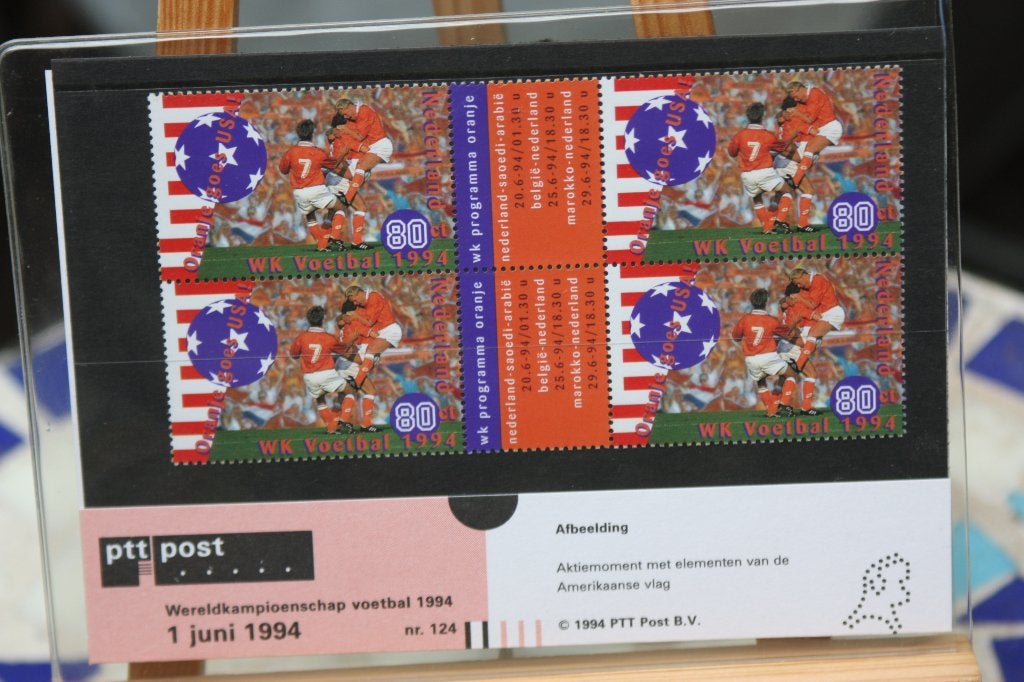 Postzegelmapje WK Voetbal 1994 Oranje goes USA mooi, Postzegels en Munten, Ophalen of Verzenden, Na 1940, Postfris