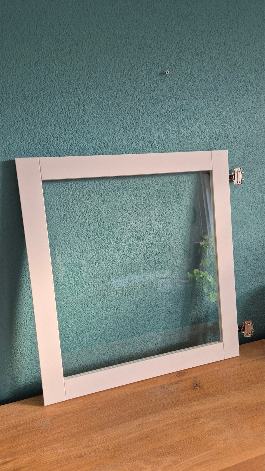 IKEA SINDVIK Vitrinedeur (2 stuks) - Wit, 60x64 cm, Ophalen, Modern, Scandinavisch, Overige houtsoorten, 50 tot 100 cm