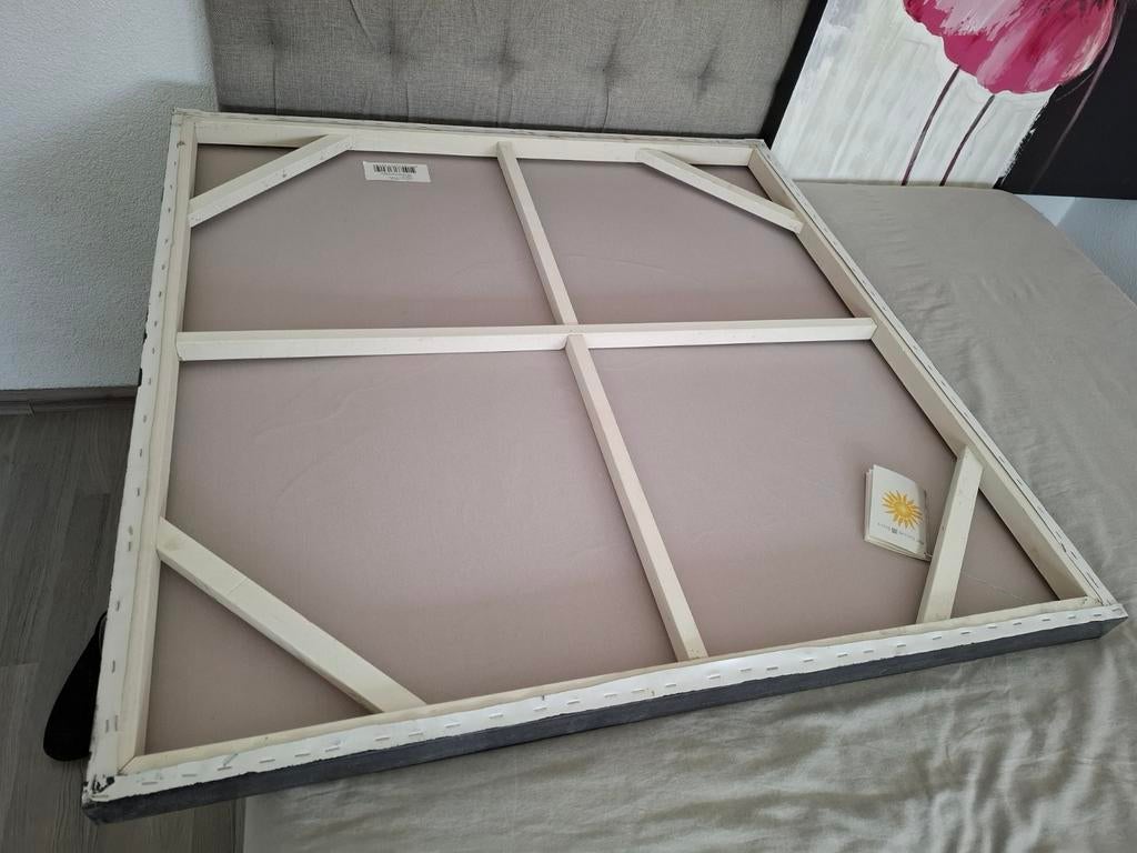 2 Luik Klaproos schilderijen, palet geschilderd., Ophalen, Oorspronkelijke maker, Nieuw, Schilderij