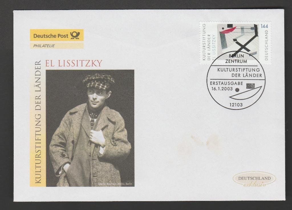 Duitsland - FDC Michelnr 2308 - schilderij El Lissitzky, Verzenden, 1990 tot heden, Postfris