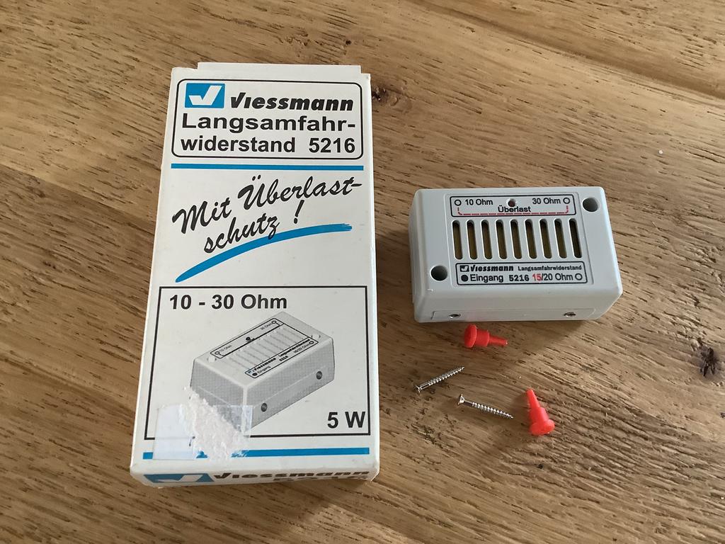 Viessmann langsamfahr-widerstand, Hobby en Vrije tijd, Modeltreinen | H0, Ophalen of Verzenden, Zo goed als nieuw, Gelijkstroom