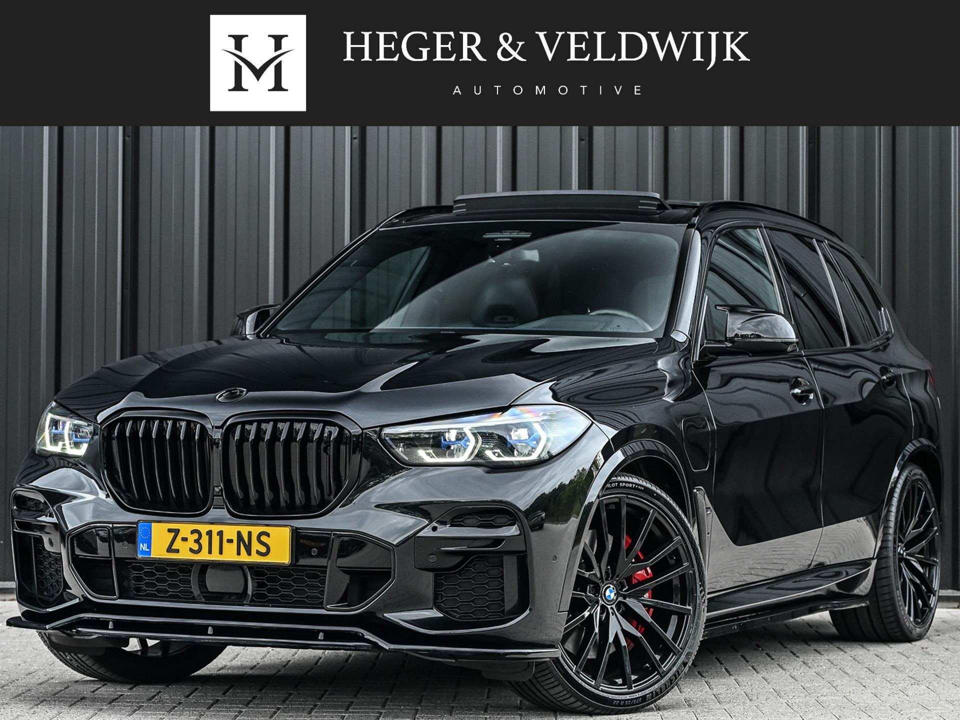 BMW X5 xDrive45e High Executive | Alcantara Hemel | Sky Loun, Auto's, BMW, Gebruikt, 394 pk, Zwart, Vierwielaandrijving