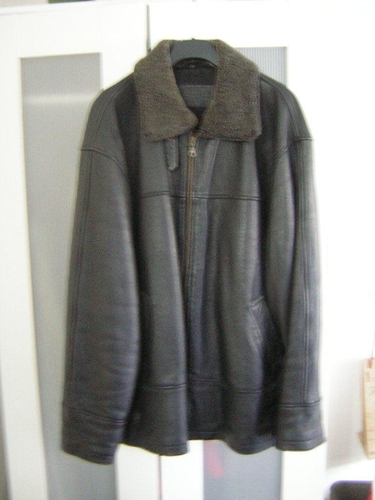 Zwart Finest Leren  Jacket, Motoren, Ophalen of Verzenden, Tweedehands, Heren, Jas | leer