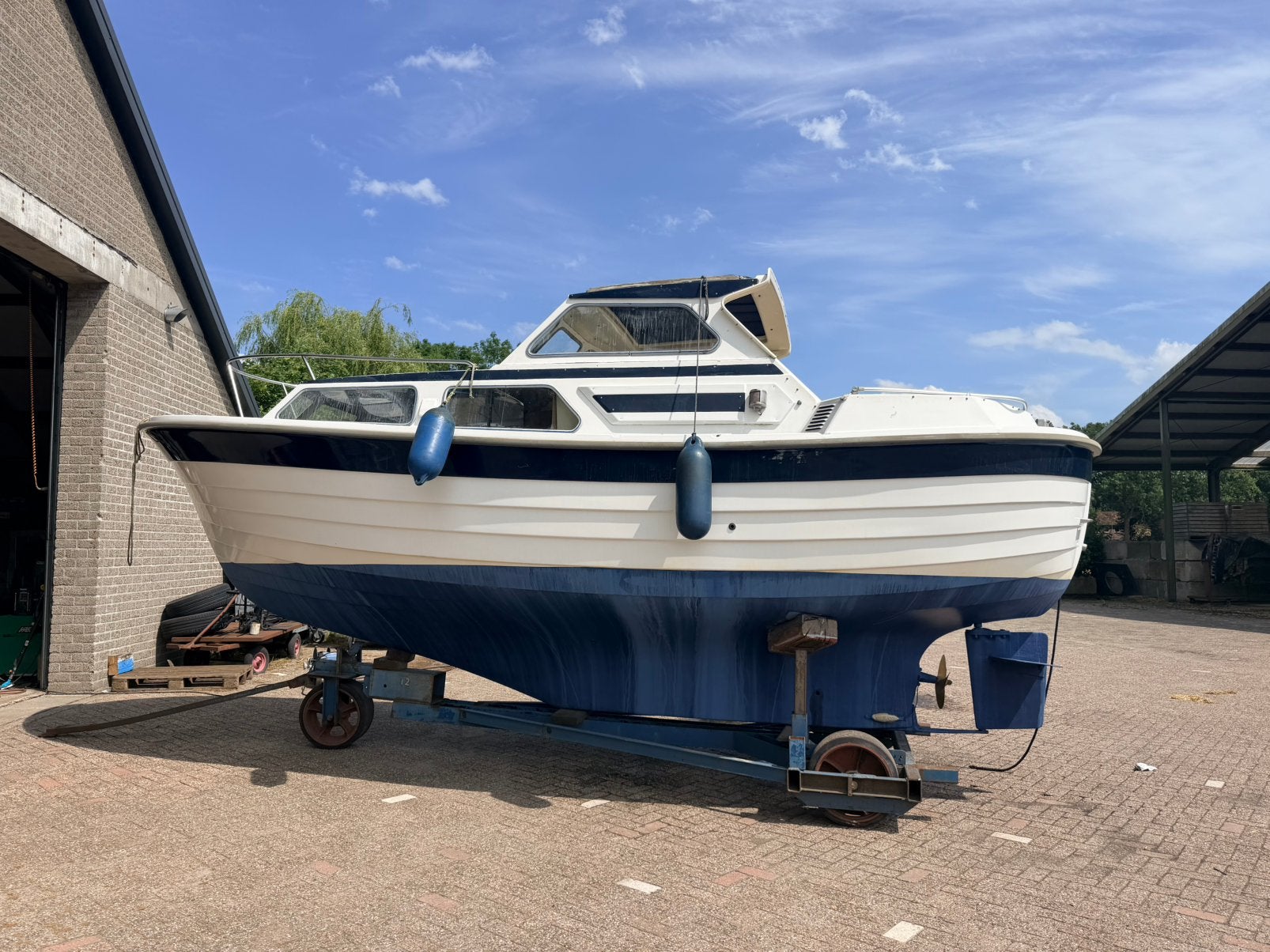 Saga 24 Noorse Spitsgatter - 30pk Volvo Penta diesel, Watersport en Boten, Ophalen, Binnenboordmotor, Diesel, Zo goed als nieuw