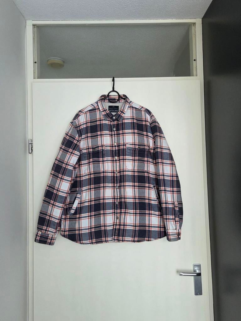 Gewatteerd overhemd van Angelo Litrico, Kleding | Heren, Overhemden, Blauw, Angelo Litrico, Ophalen of Verzenden, Zo goed als nieuw