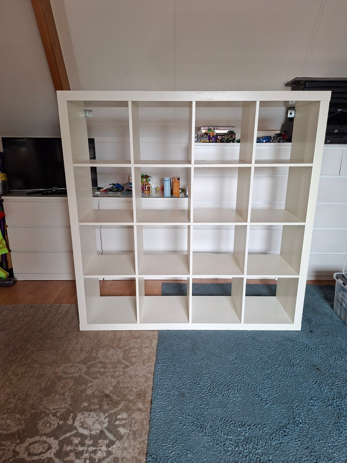 IKEA Kallax vakkenkast met bureau - Wit, Huis en Inrichting, Kasten | Overige, Ophalen, Gebruikt