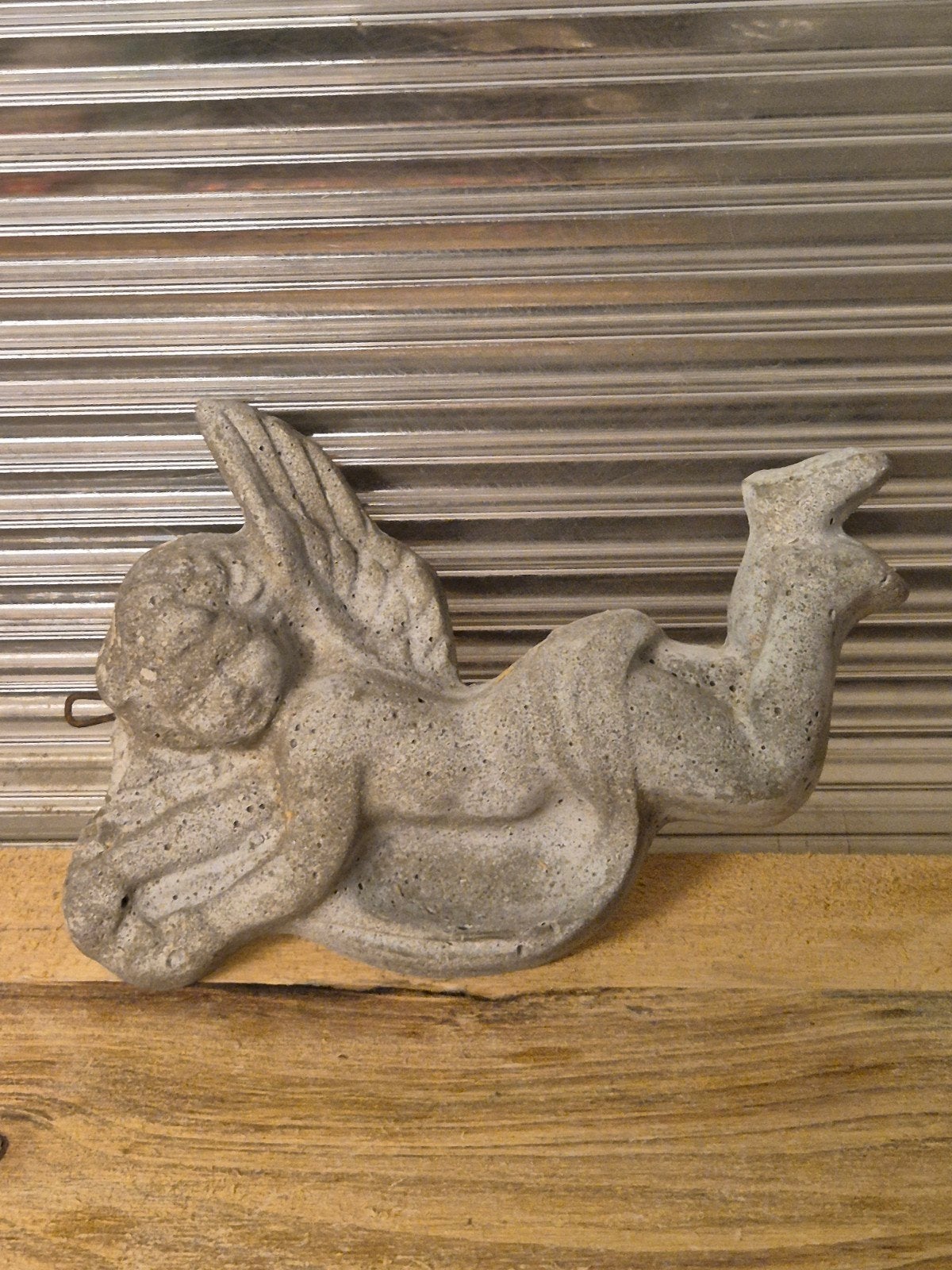 betonnen engel wandhanger, Antiek en Kunst, Curiosa en Brocante, Ophalen of Verzenden