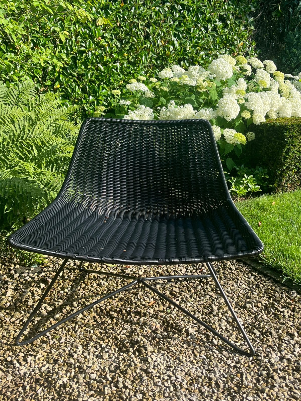 Wood Ortis lounge stoel 4, Tuin en Terras, Ophalen, Zo goed als nieuw, Kunststof