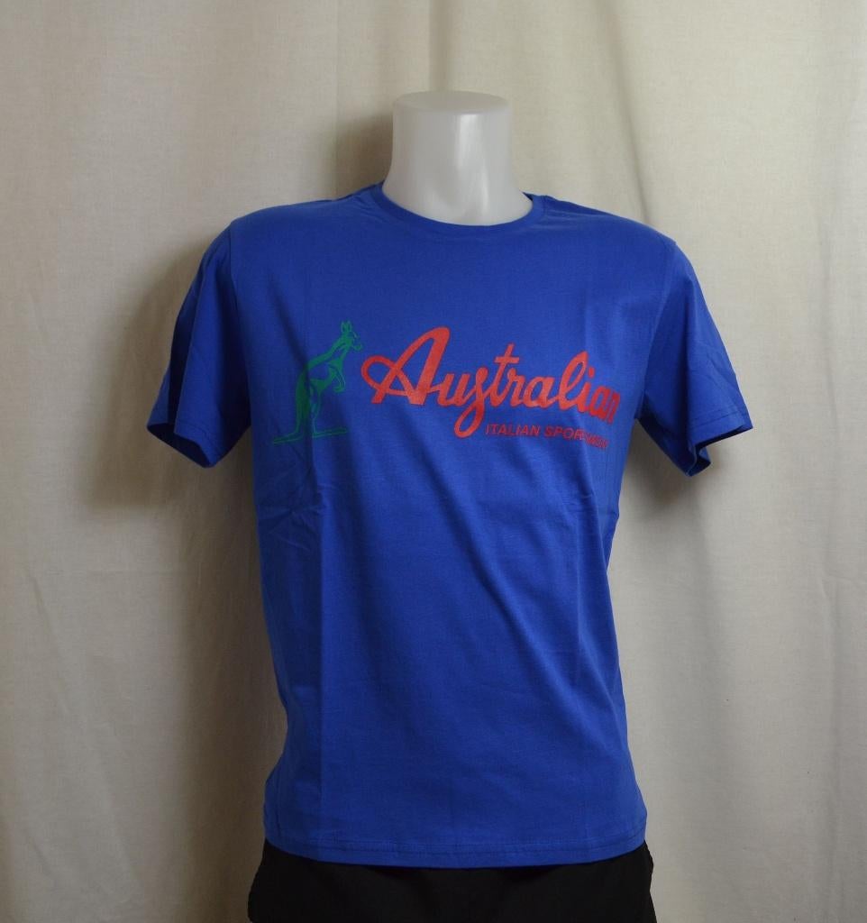 t-shirt australian blauw maat S, M, L, XL en XXL nieuw, Blauw, Ophalen of Verzenden, Australian, Maat 56/58 (XL)