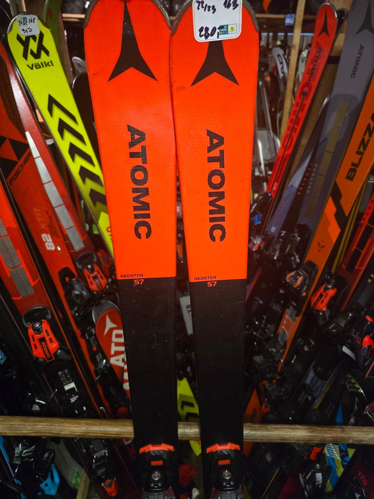 163cm ATOMIC REDSTER S7 SL GEVORDERDEN SKI, 160 tot 180 cm, Ophalen of Verzenden, Zo goed als nieuw, Carve