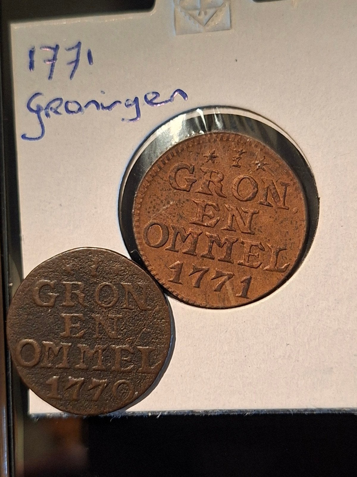 Prinsenduiten Groningen 1770 & 1771, Postzegels en Munten, Munten | Nederland, Ophalen of Verzenden, Vóór koninkrijk, Overige waardes