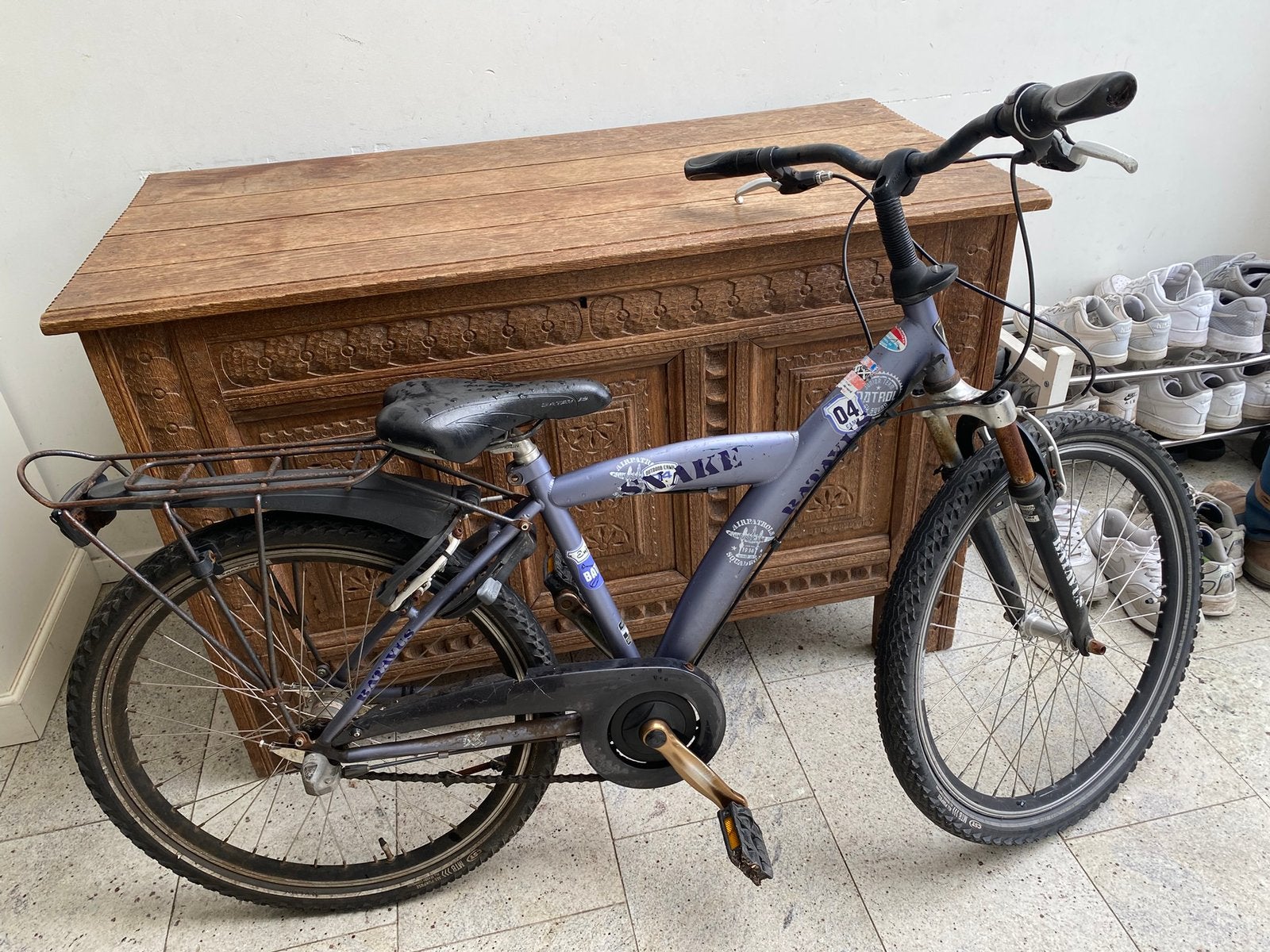 Batavus kinddfiets 24 inch, Ophalen, Terugtraprem, Versnellingen, Gebruikt