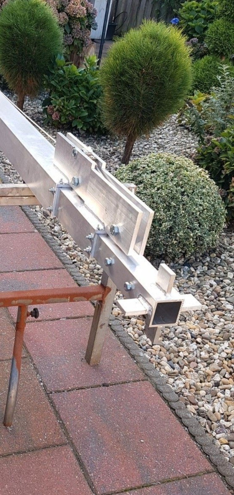 2x6m met handlier en 6 meter topbuis nieuw, Ophalen, Nieuw, Rvs