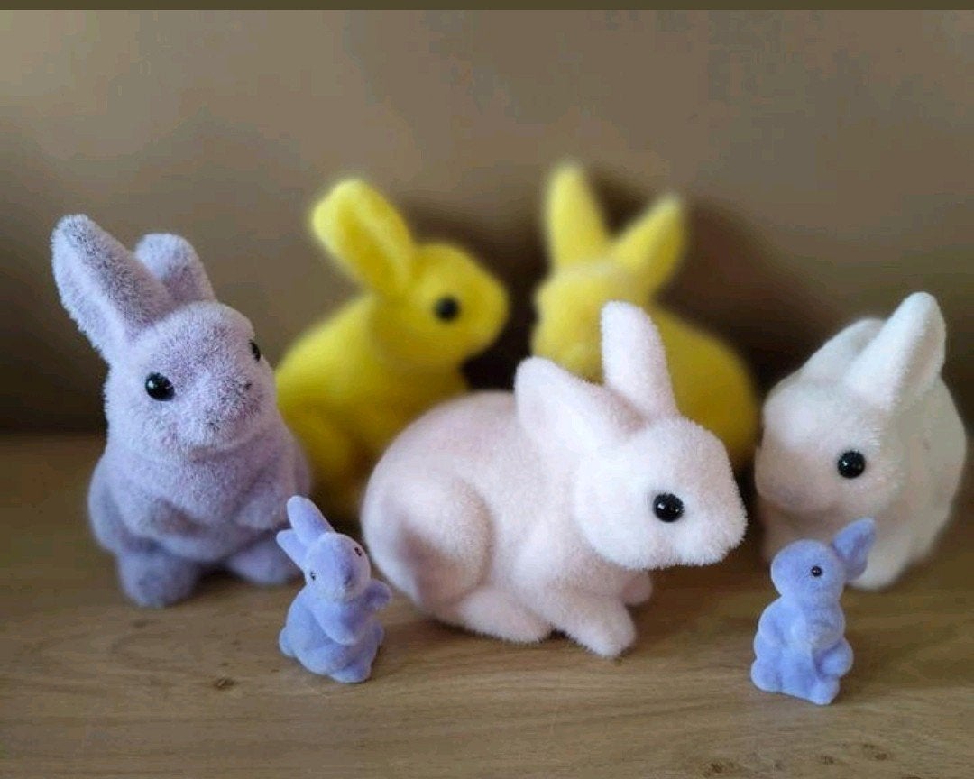 7 Leuke decoratieve konijntjes, diverse kleuren en maten, Verzenden, Zo goed als nieuw, Overige typen