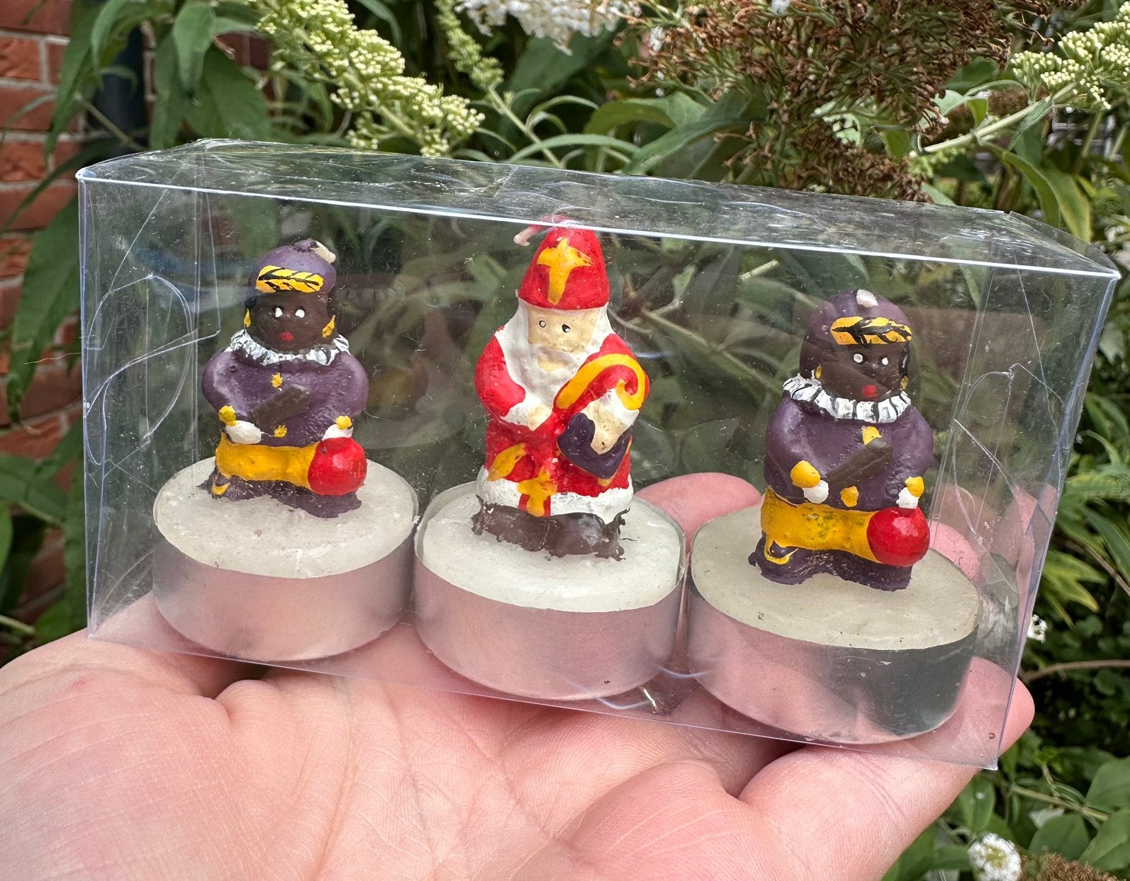 Sinterklaas en traditionele Piet waxinelichtjes, Ophalen of Verzenden, Nieuw