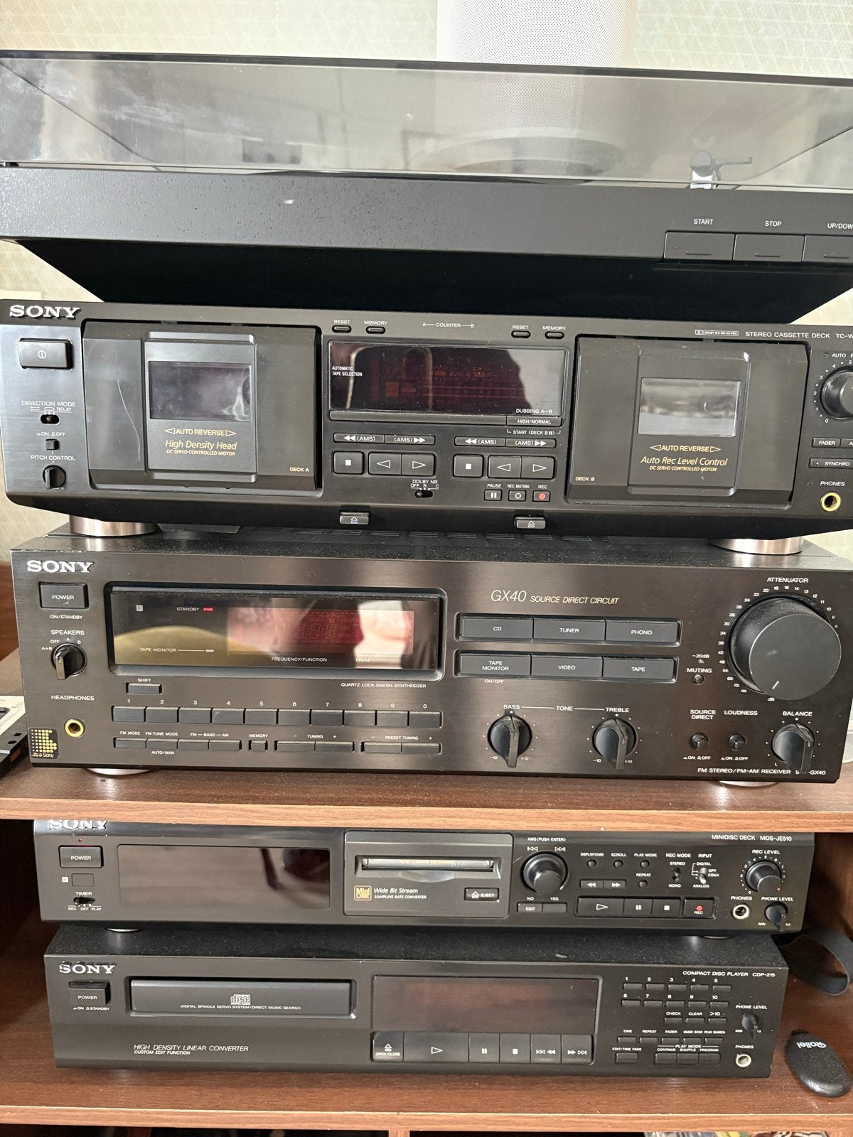 Complete Sony set (MD/CD/Cassette/Tunerversterker/LP), Audio, Tv en Foto, Stereo-sets, Ophalen, Tuner of Radio, Losse componenten