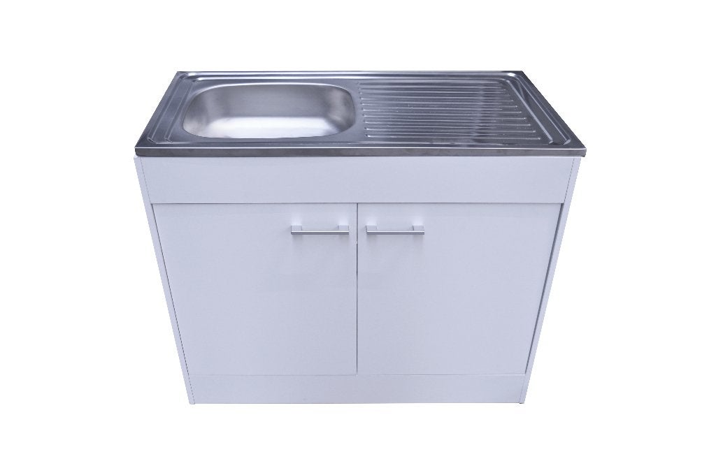 keuken beste deal nieuw met bovenkast en spoelbak topdeal, Verzenden, Wit, Nieuw, Enkelwandige keuken