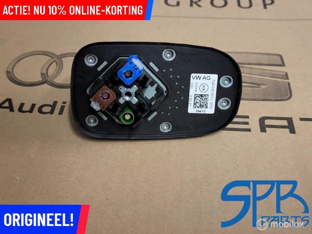 VW GOLF 7 7.5 DAK GPS-antenne ANTENNE DAKANTENNE 5Q0035507L, Gebruikt, Volkswagen, Ophalen of Verzenden, Volkswagen