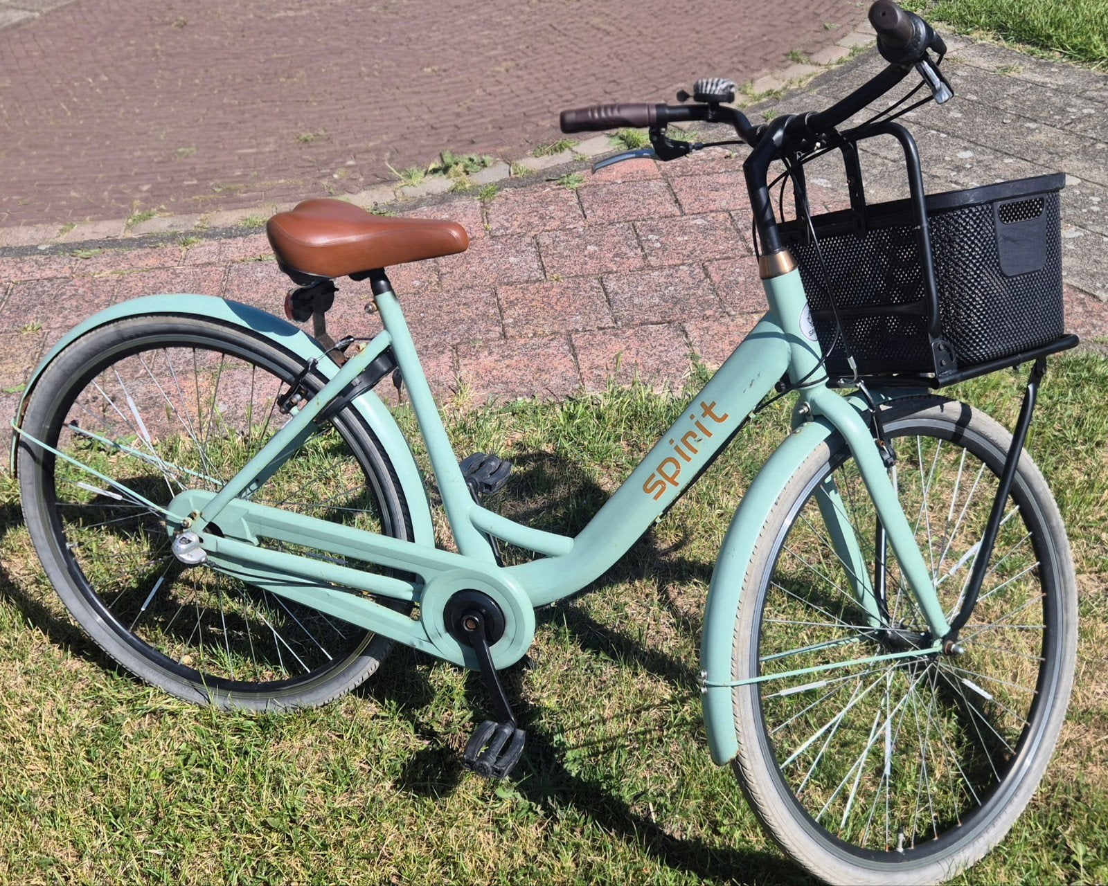 Spirit meisjesfiets 49cm - gebruikt maar in goede staat., Fietsen en Brommers, Fietsen | Meisjes, Ophalen, Gebruikt, Velgrem, Handrem