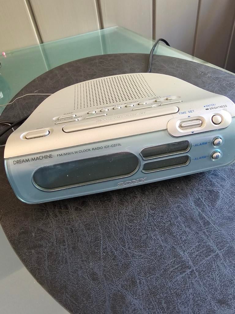 Sony Dreammachine wekkerradio ICF-C273L - Werkt perfect, Ophalen of Verzenden, Gebruikt, Digitaal