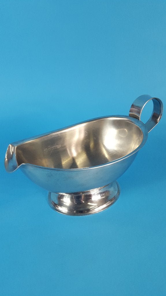 Vintage Alessi sauskom, schenk kom, metaal rvs. 6C2, Tweedehands verkoop, Tweedehands verkoop, Gebruikt, Ophalen of Verzenden