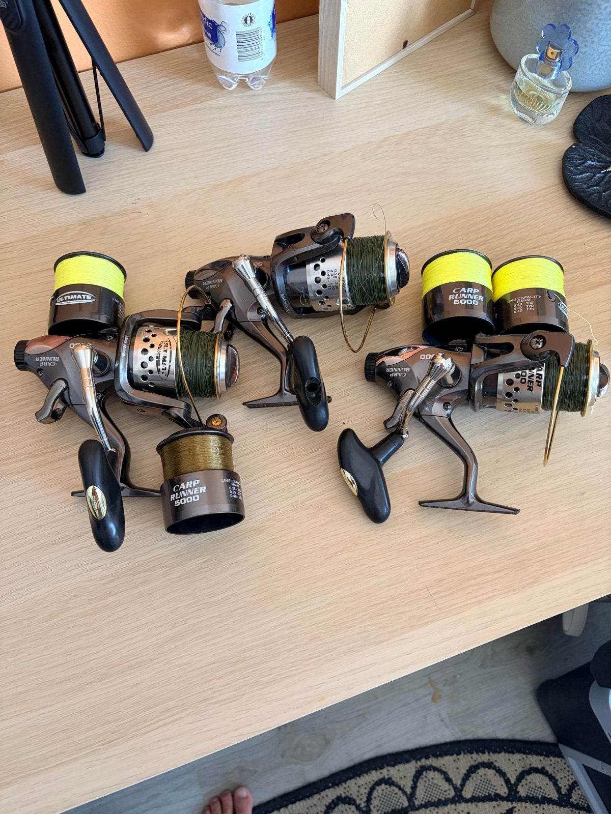 Complete set: 3 Ultimate Carp Runner 5000 karpermolens, Ophalen, Zo goed als nieuw, Molen