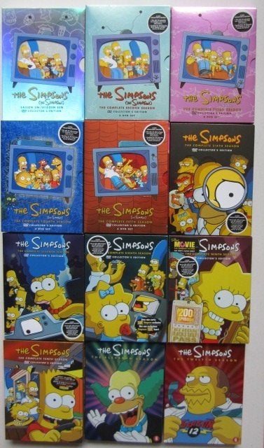 The Simpsons seizoen DVD boxen, Vanaf 12 jaar, Ophalen of Verzenden, Zo goed als nieuw, Amerikaans
