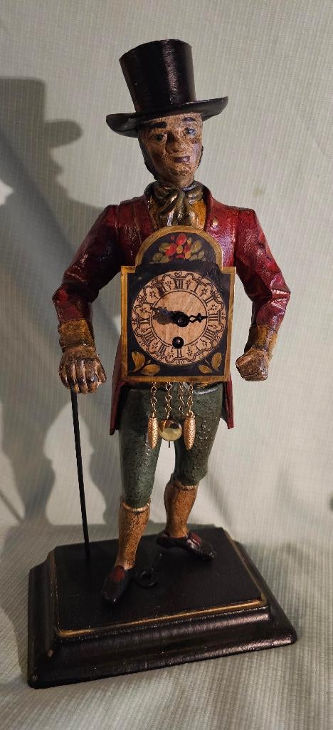 Schwarzwalder klokkenman met hoge hoed, Antiek en Kunst, Ophalen of Verzenden