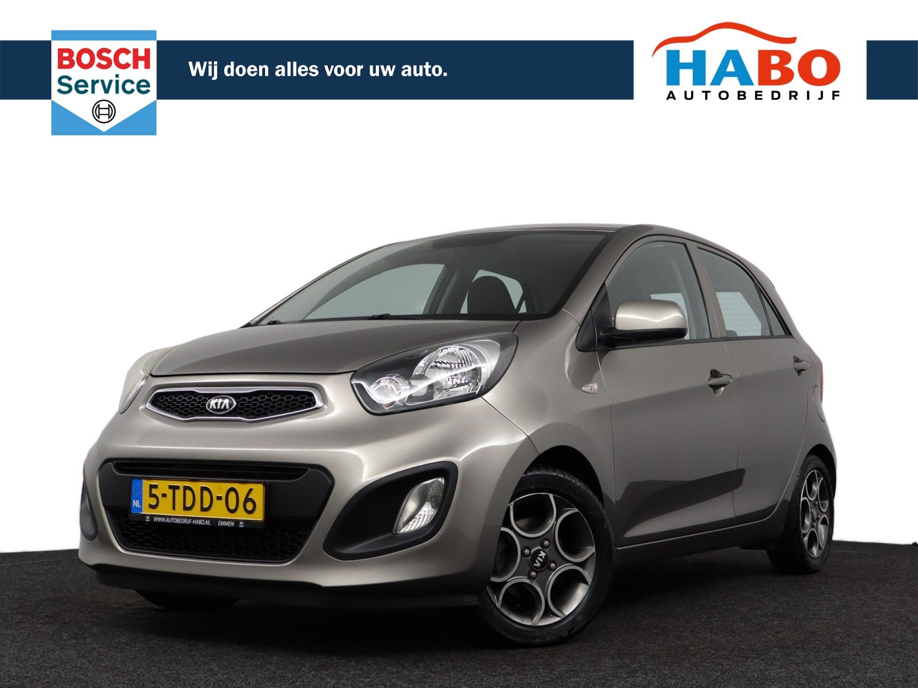 Kia Picanto 1.2 CVVT COMFORT PACK 5DRS AC/CV+AB/ELEK.RAMEN/A, Voorwielaandrijving, Euro 5, Gebruikt, Zwart