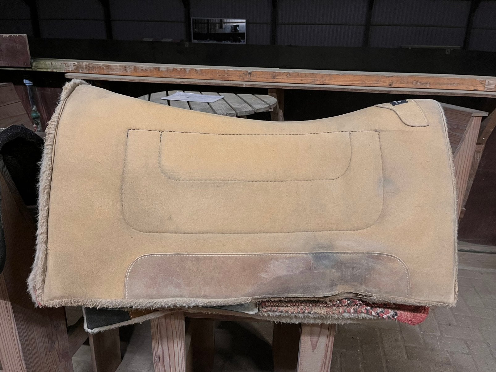 Classic Equine westernpad beige, Ophalen of Verzenden, Gebruikt