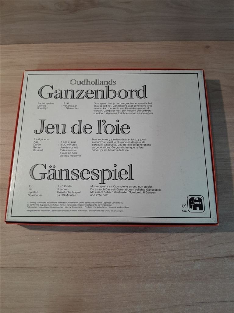 Oud hollands ganzenbord - s6216, Verzenden, Zo goed als nieuw