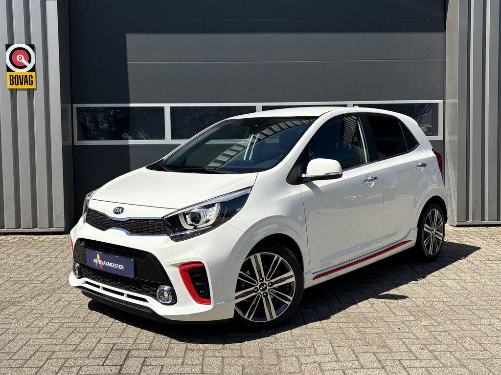 Kia Picanto 1.2 CVVT GT-Line Automaat | Navi | Camera | Carp, Auto's, Kia, 12 maanden, 86 pk, Gebruikt, Zwart