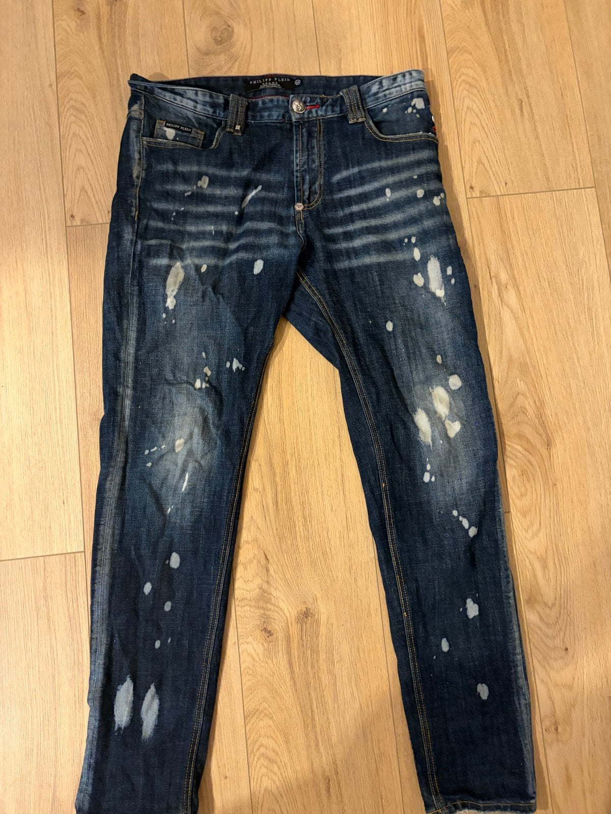 Philipp Plein Homme Jeans maat34 - Zo goed als nieuw, Ophalen of Verzenden, Zo goed als nieuw, Blauw, W33 - W34 (confectie 48/50)