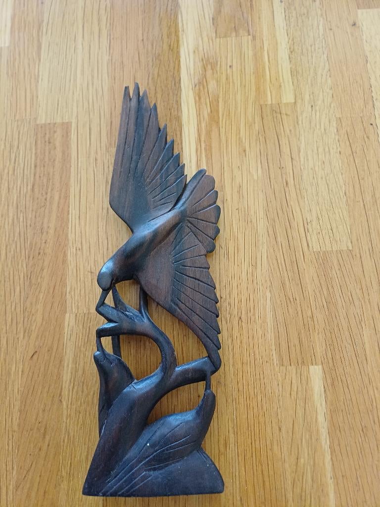 Houtsnijwerk uit Indonesië, Houtsnijwerk, Ophalen of Verzenden, Handgemaakt, 20 - 50 cm