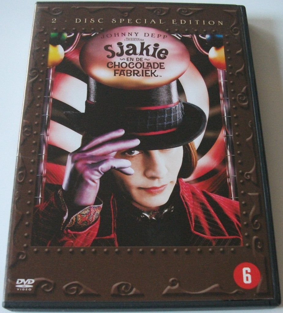 Dvd *** SJAKIE EN DE CHOCOLADEFABRIEK *** 2-Disc Special Ed., Boxset, Fantasy, Ophalen of Verzenden, Zo goed als nieuw