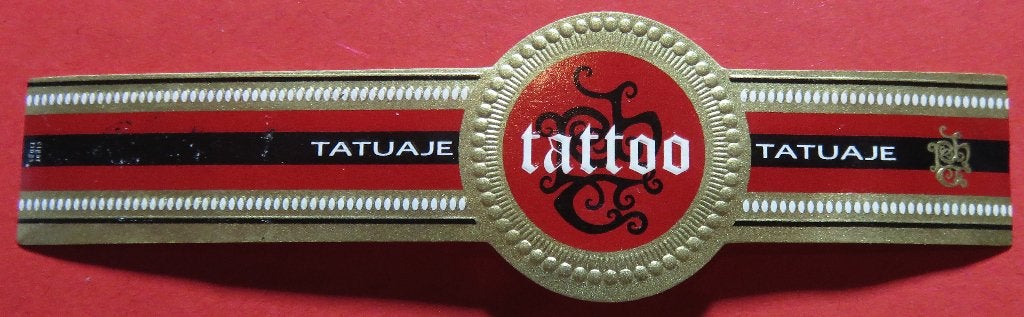Tattoo sigarenbandje, Verzenden, Gebruikt, Sigarenbandjes