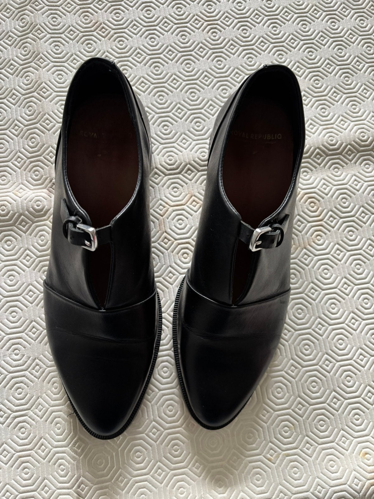 Royal RepubliQ zwart leder schoentje, Kleding | Dames, Pumps, Verzenden, Zwart, Nieuw