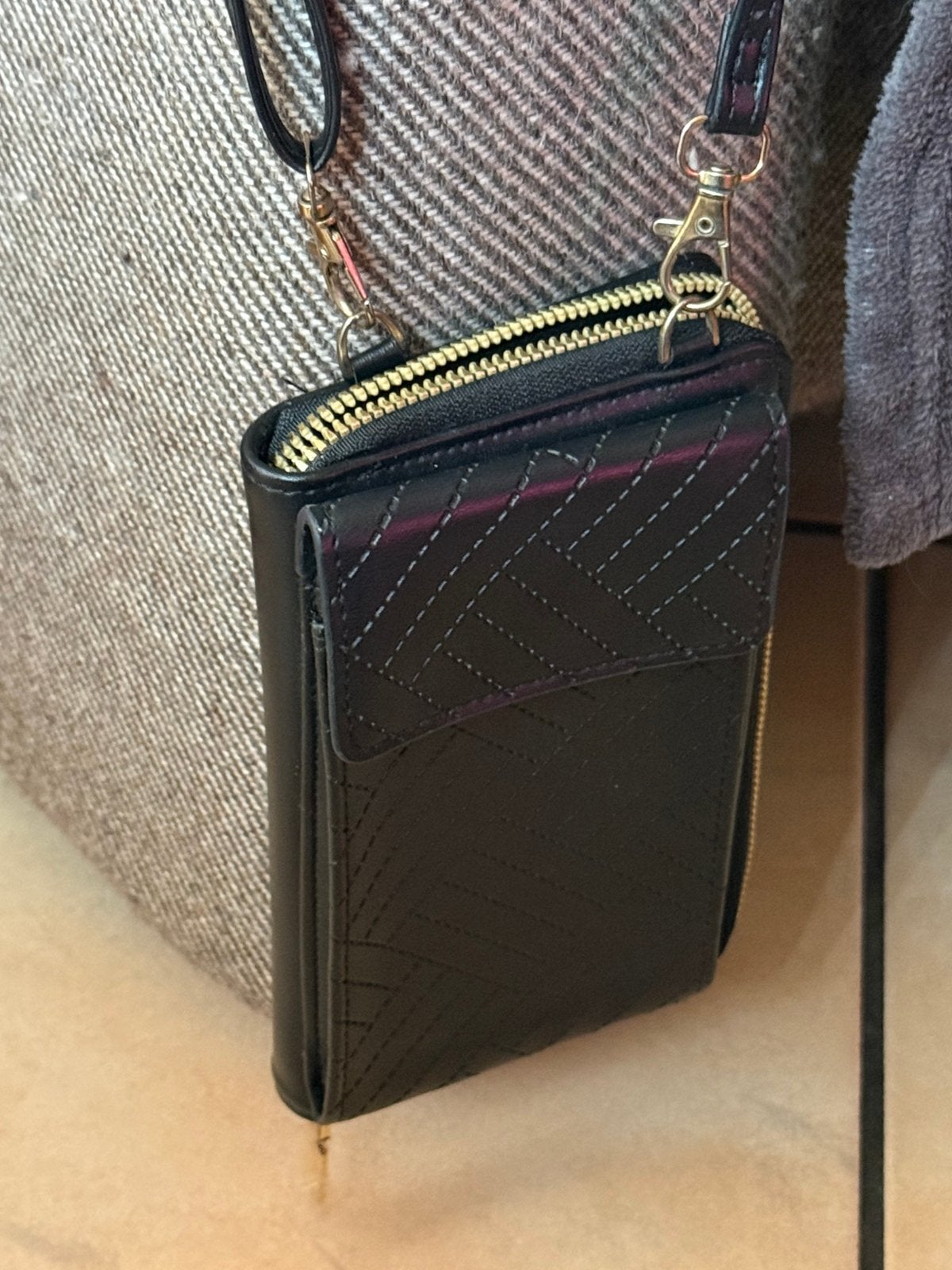 Telefoontasje, Ophalen of Verzenden, Nieuw, Zwart, Schoudertasje