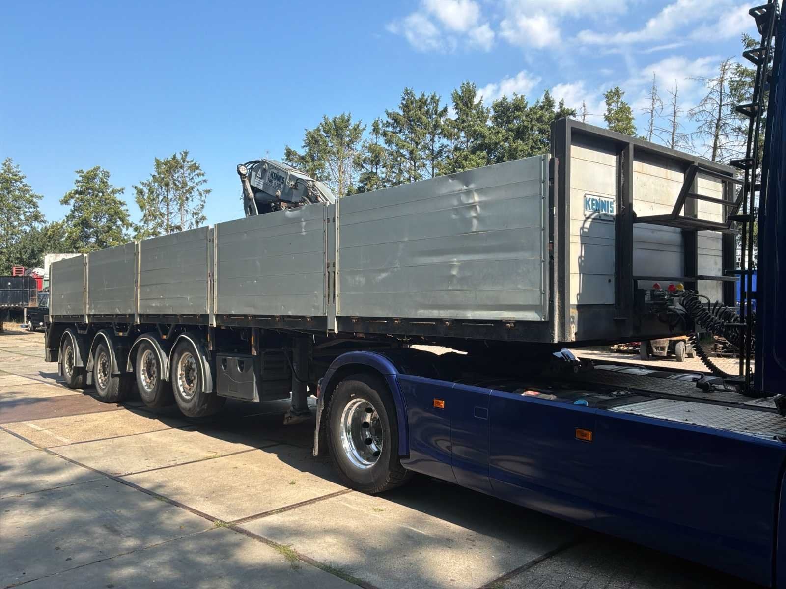 2002 Pacton TTD450 Oplegger met Kennis 11.000 kraan, Overige brandstoffen, Origineel Nederlands, Bedrijf, Aanhangers en Opleggers