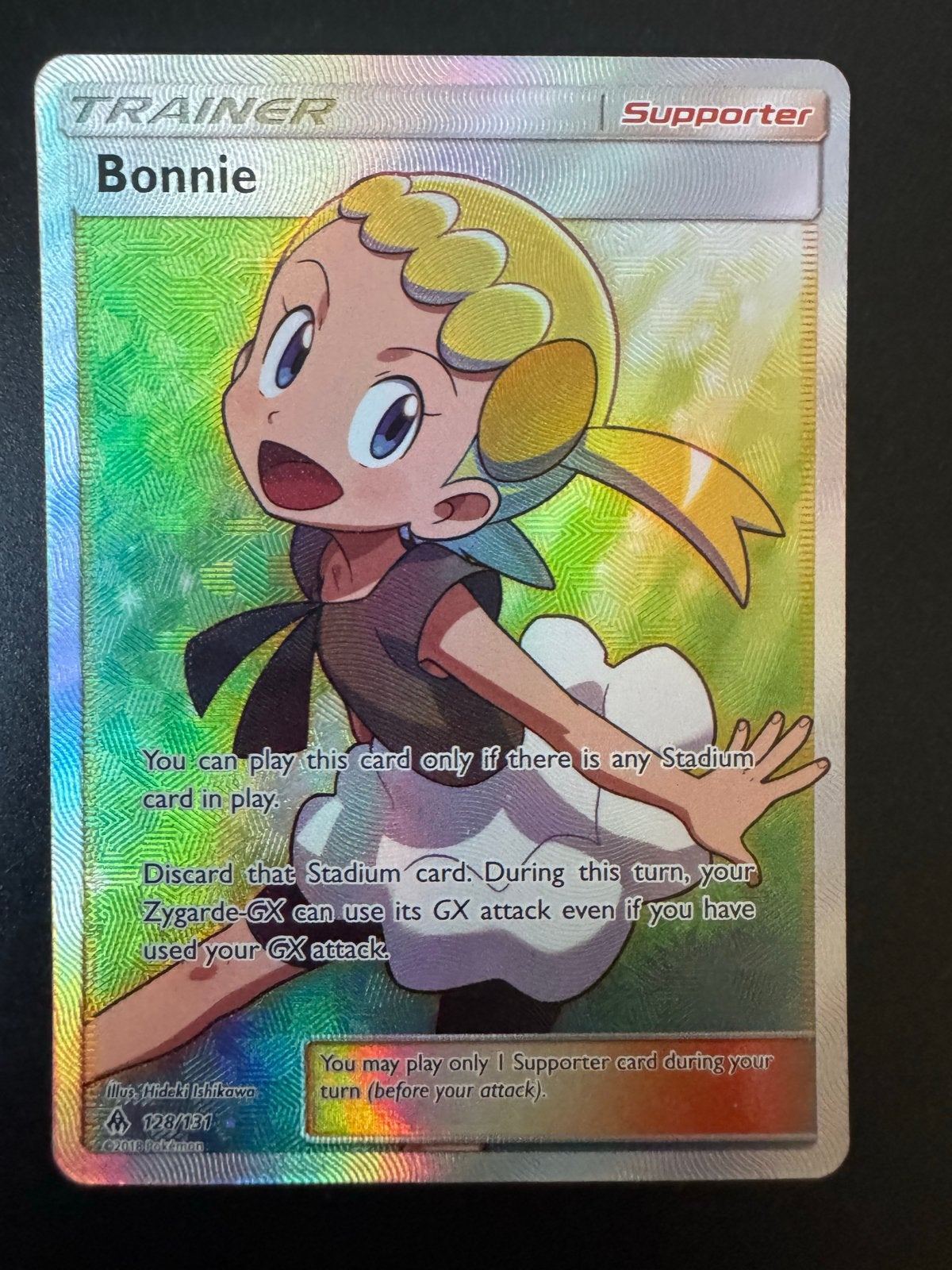 Pokémon TCG Bonnie Full Art Trainer Kaart (Foil), Hobby en Vrije tijd, Verzamelkaartspellen | Pokémon, Ophalen of Verzenden, Zo goed als nieuw