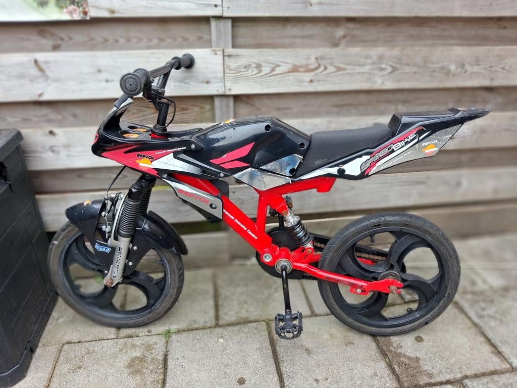 Motorfiets, Fietsen en Brommers, Fietsen | Kinderfietsjes, Ophalen of Verzenden, Gebruikt, 16 tot 20 inch, Onbekend