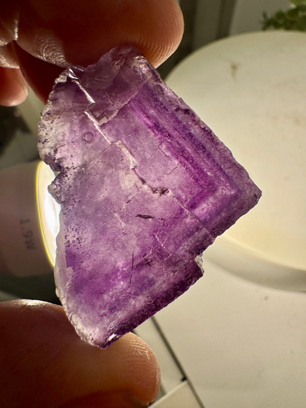 Paarse fluoriet, Ophalen of Verzenden, Mineraal