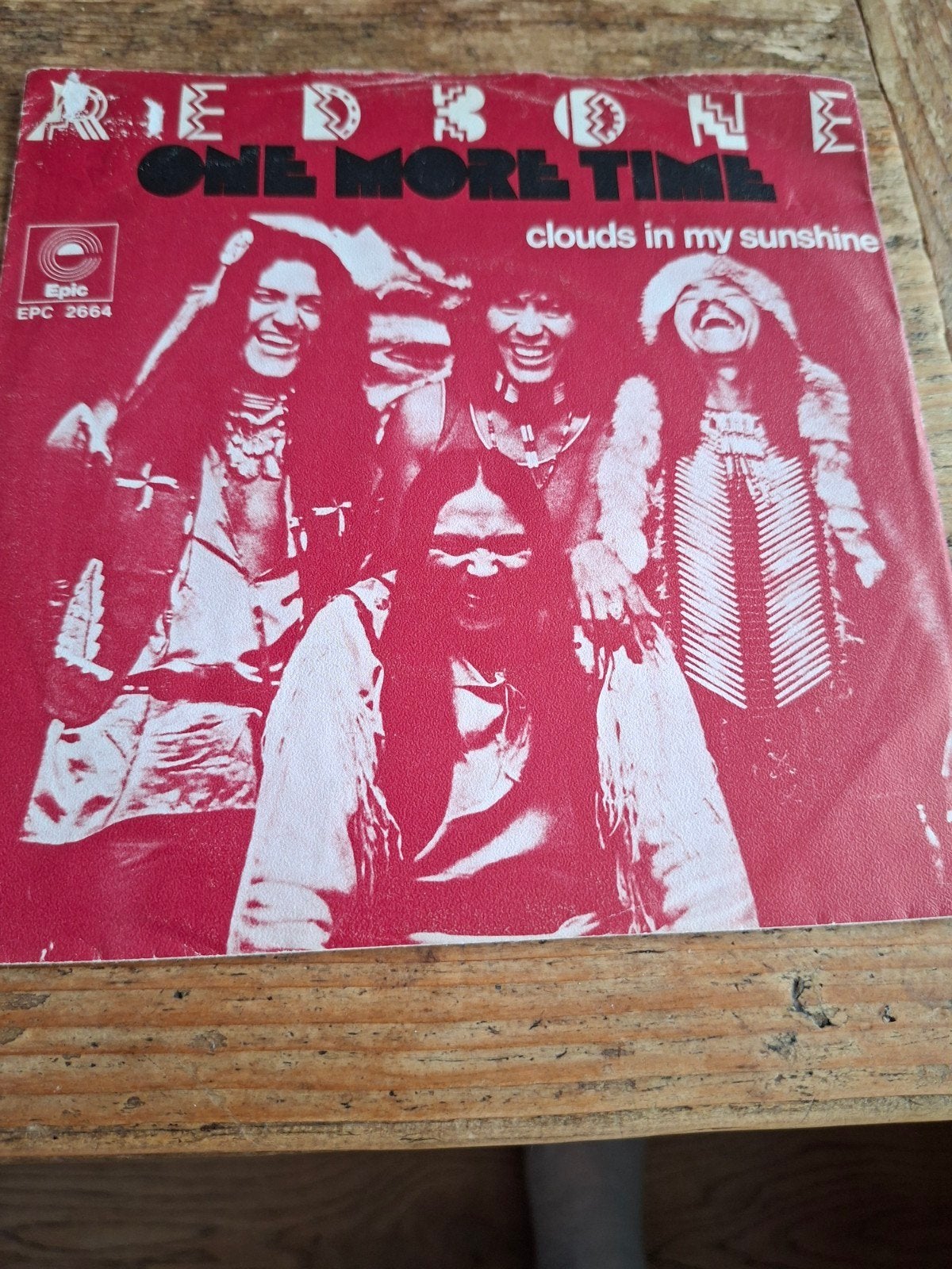 Redbone - One More Time / Clouds in My Sunshine 7" Vinyl, Gebruikt, 7 inch, EP, Rock en Metal