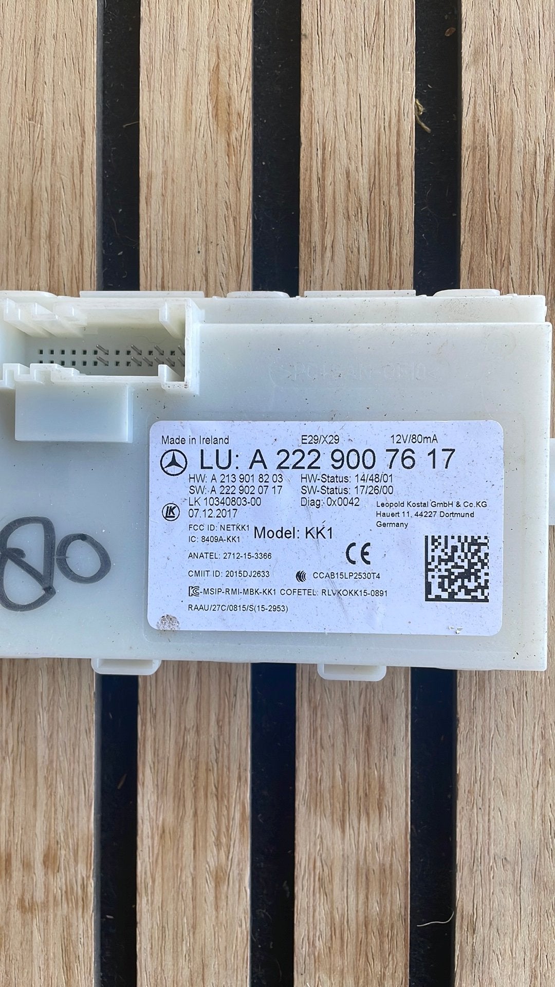 Mercedes-Benz Keyless Go Module (KESSY) - A2229007617, Auto-onderdelen, Ophalen, Gebruikt, Mercedes-Benz