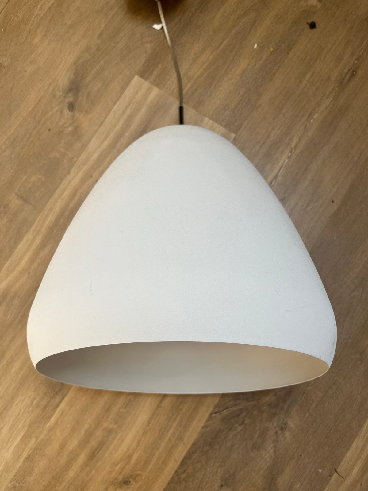 Moderne Witte Hanglamp - Stijlvol en Minimalistisch, Ophalen of Verzenden, Zo goed als nieuw, Metaal, E27 (groot)