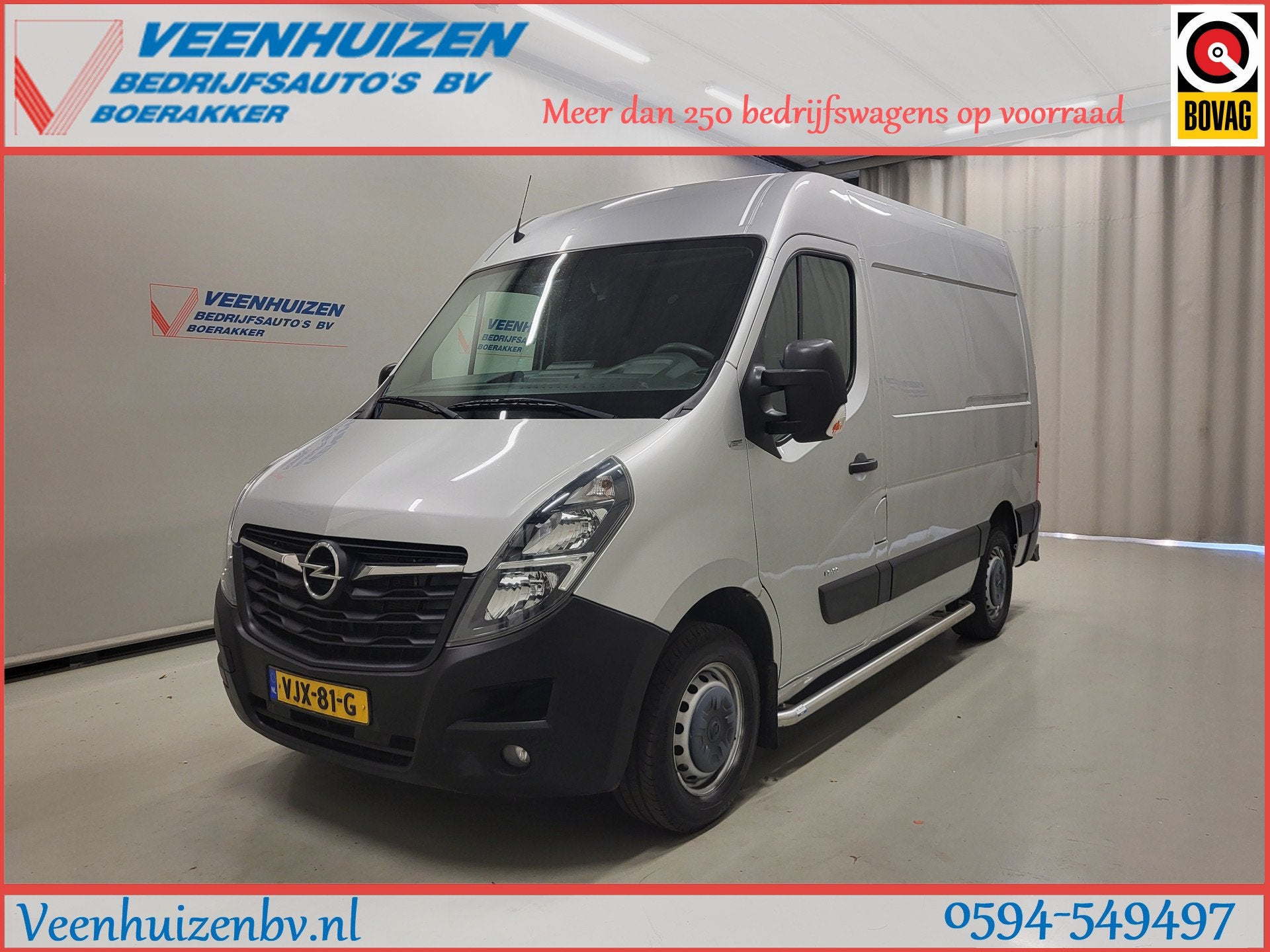 Opel Movano 2.3Turbo 180pk L1/H2 Automaat Trekhaak Euro 6!, Auto's, Gebruikt, Euro 6, 4 cilinders, 179 pk