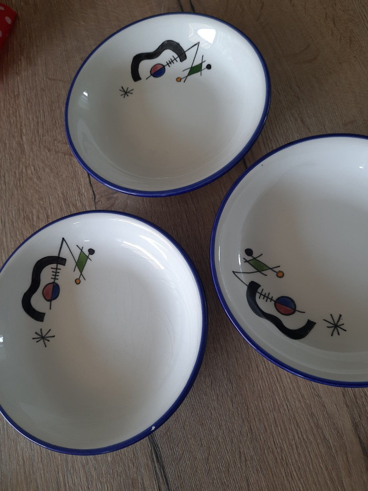 Vintage Ceramar Spanje bordjes - Joan Miro stijl, Ophalen of Verzenden